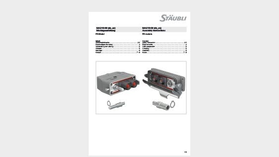 Teaser image with assembly instructions MA213-09 dedicated to PE module for CombiTac