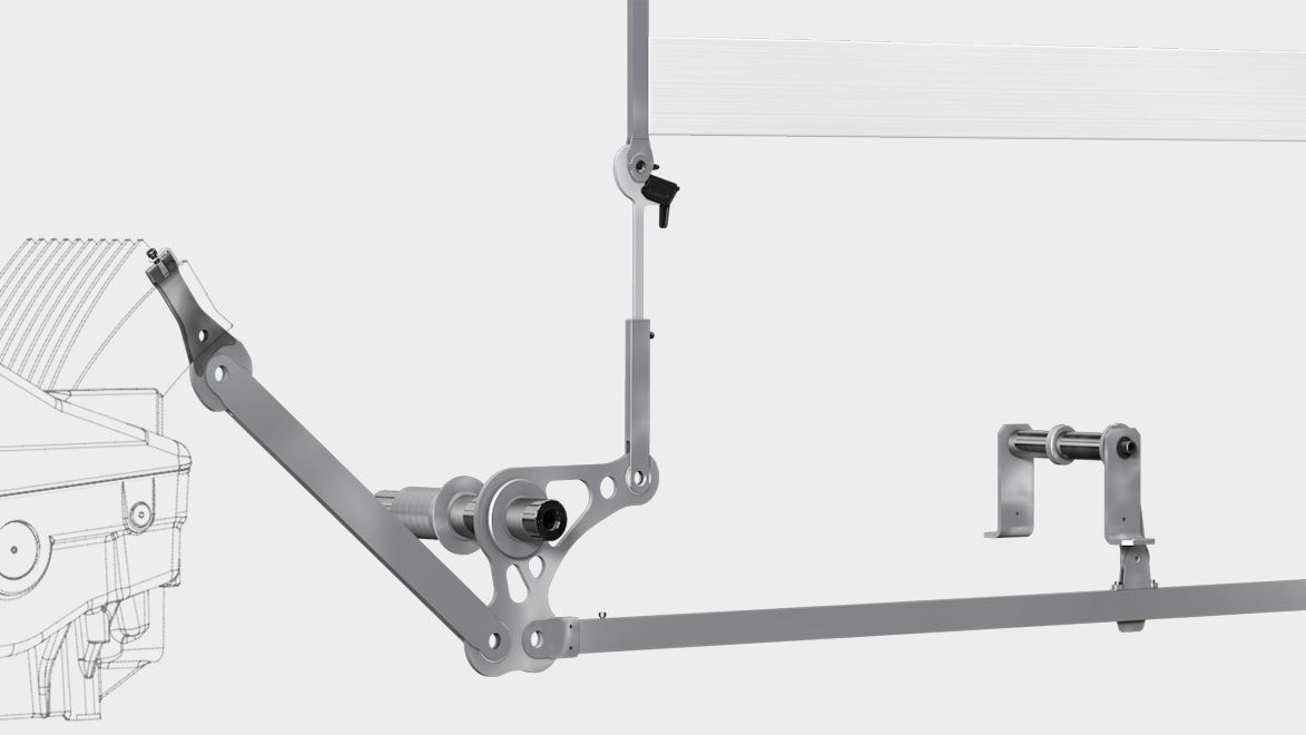 Stäubli offers maintenance-free transmission specifically for the weaving machine, including harness motions, high quality frame quick links and multi-adjustable links.