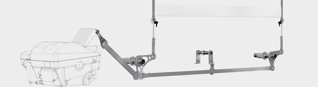 Stäubli offers maintenance-free transmission specifically for the weaving machine, including harness motions, high quality frame quick links and multi-adjustable links.