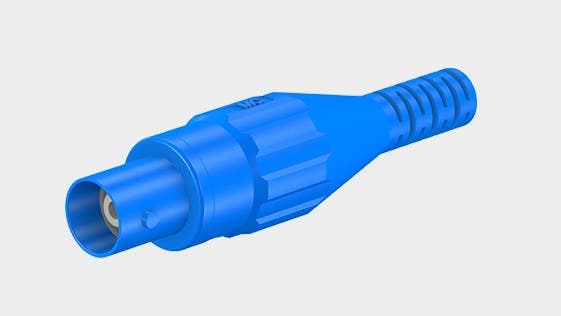 Teaser image with XBK-58, touch-protected BNC male and female connectors for production of touch-protected BNC leads (RG58).