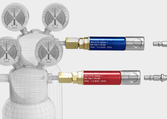 Teaser with SUPER-PARFLAM safety quick-release sockets for use with bottles or network - PSO, PSA, PSP