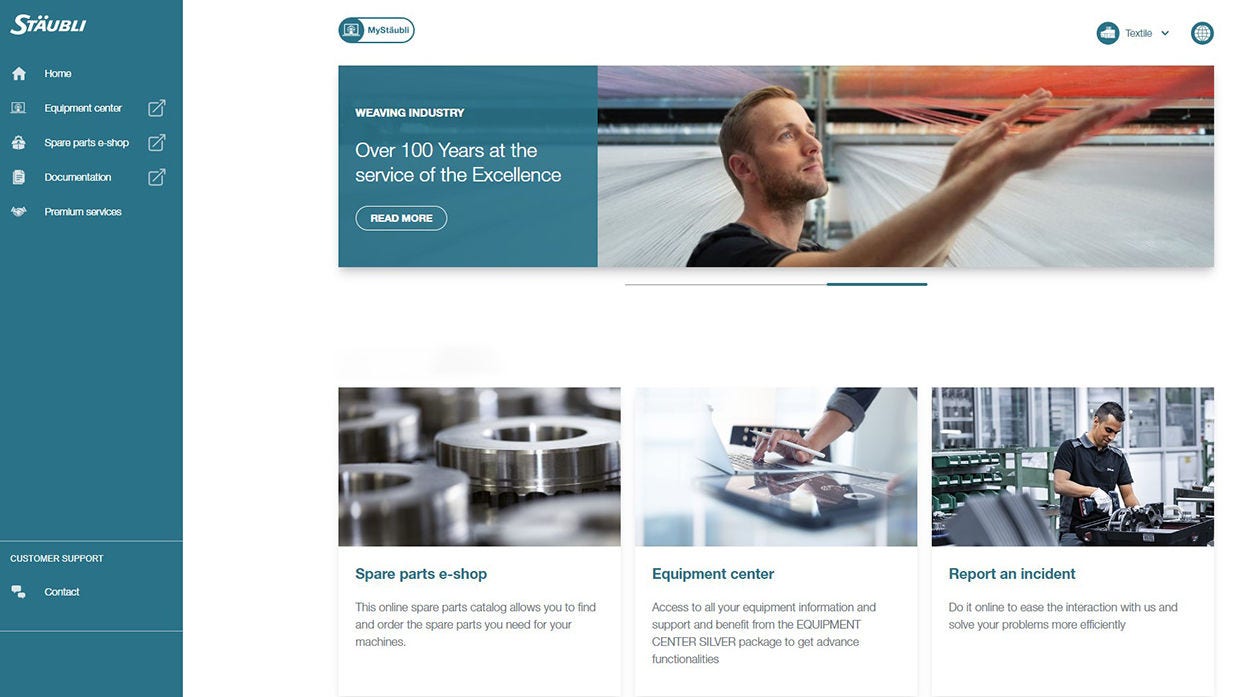 MyStäubli portal - answering challenges of today and tomorrow
