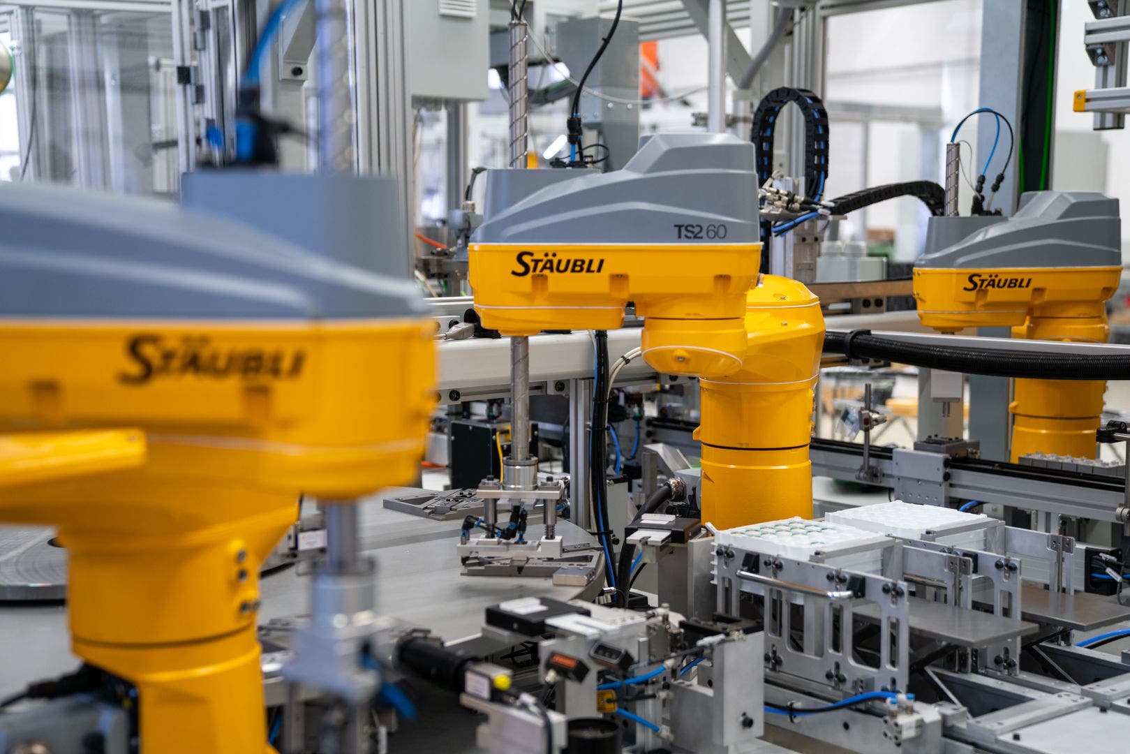 Production of tire pressure sensors with TS2-60 SCARA robots