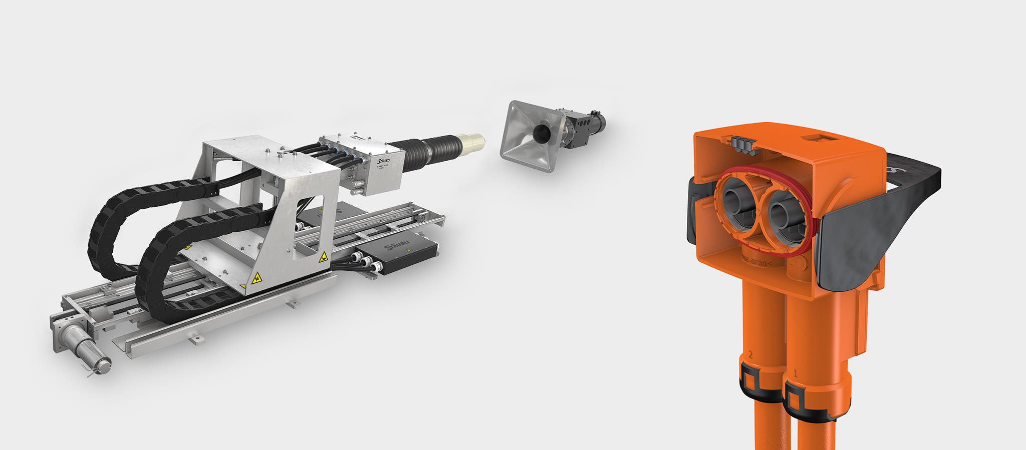 Header image with motor terminal plug MK, CRC and e-Mobility connector PerforMore, dedicated to multi-pole connectors.