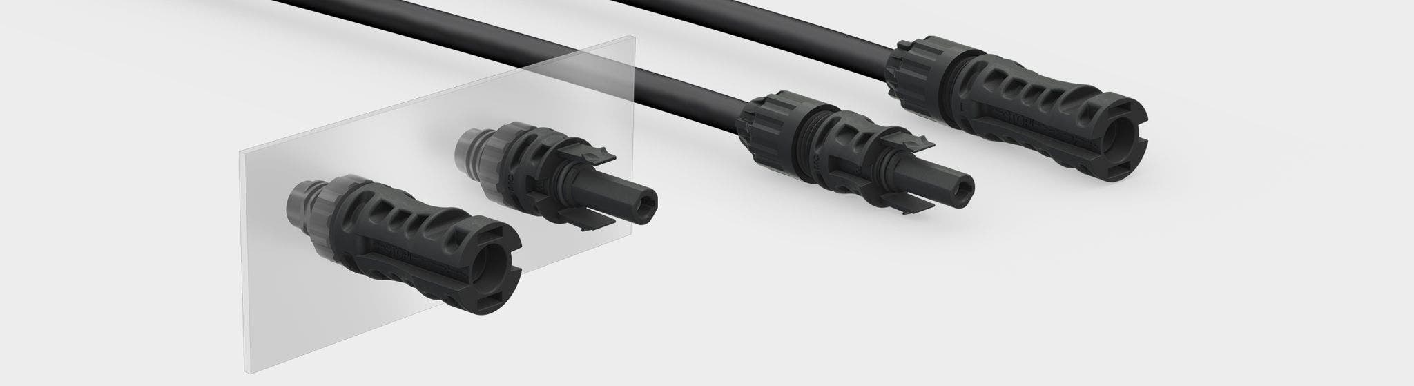 Header image with storage connectors, dedicated to alternative energies.